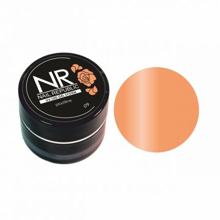 NR PLASTILINE 09 FOR MODELING ON NAIlS, ORANGE (5 Gram)